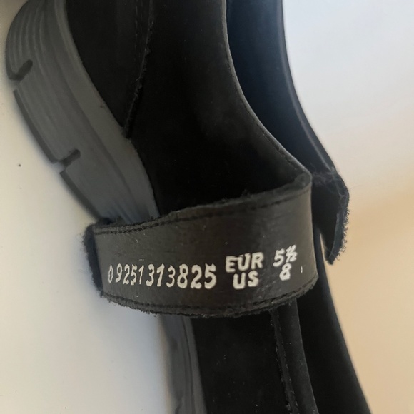 Mephisto Jenyfer Nucbuck Leather Mary Jane Comfort Flat Black womens Size 8 - Picture 3 of 6